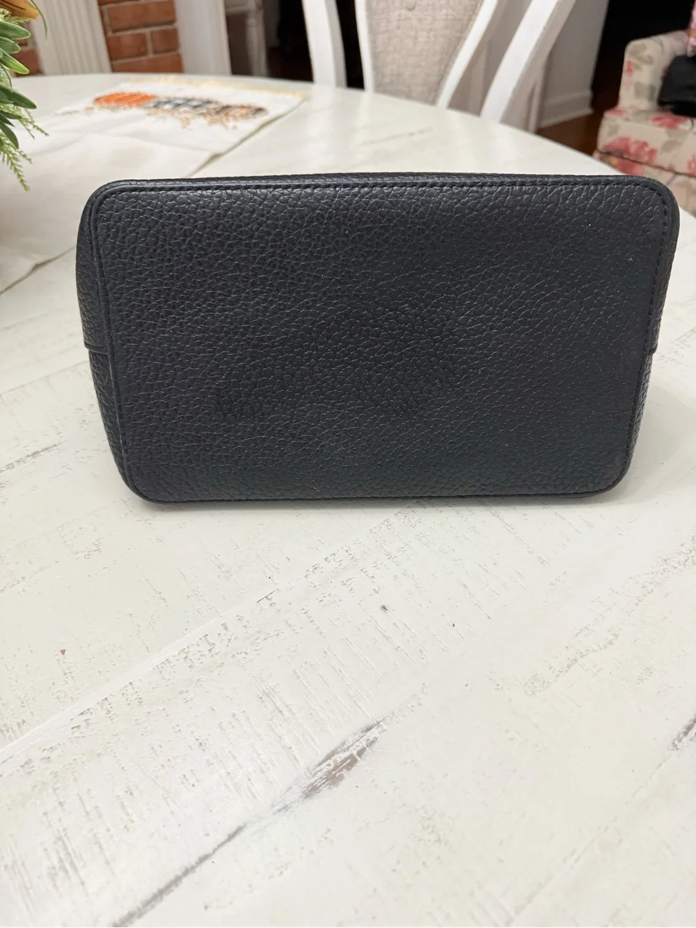kate spade Black Pebbled Leather Hobo Shoulder Bag with Gold Hardware